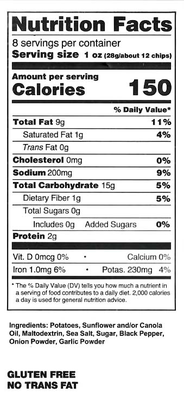 Sea Salt Pepper & Onion Potato Chips